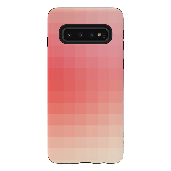 Galaxy S10 StrongFit Gradient, Pink and White by amini54