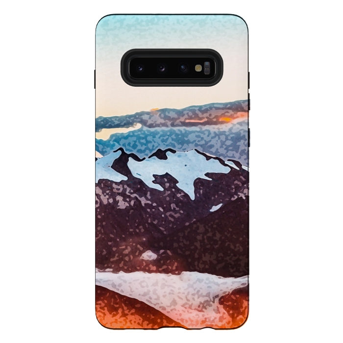 Galaxy S10 plus StrongFit Burn Mountain by Creativeaxle