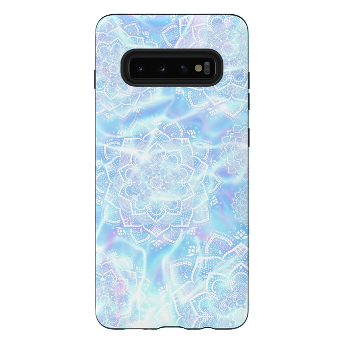 Galaxy S10 plus StrongFit Skyblue mandala by Jms