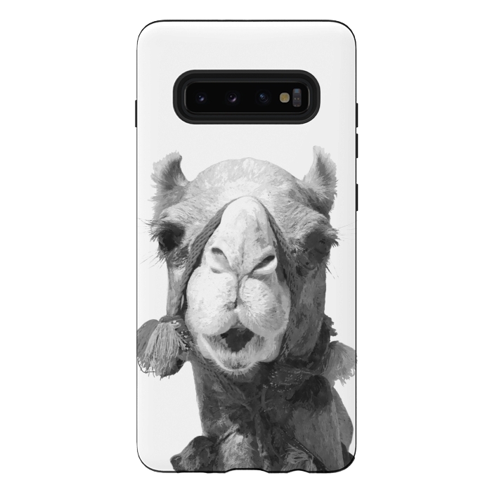 Galaxy S10 plus StrongFit Black and White Camel by Alemi