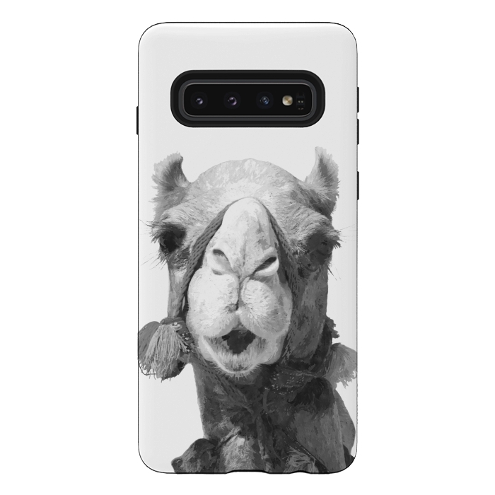 Galaxy S10 StrongFit Black and White Camel by Alemi