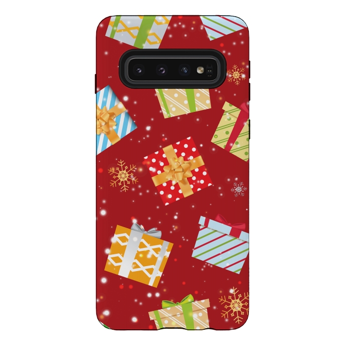 Galaxy S10 StrongFit Christmas gifts pattern by Bledi