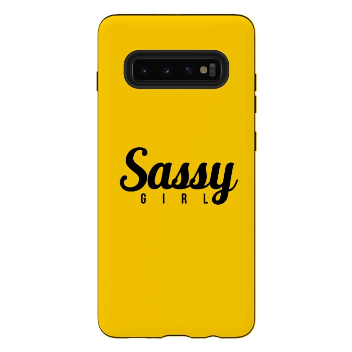 Galaxy S10 plus StrongFit Sassy Girl by Dhruv Narelia
