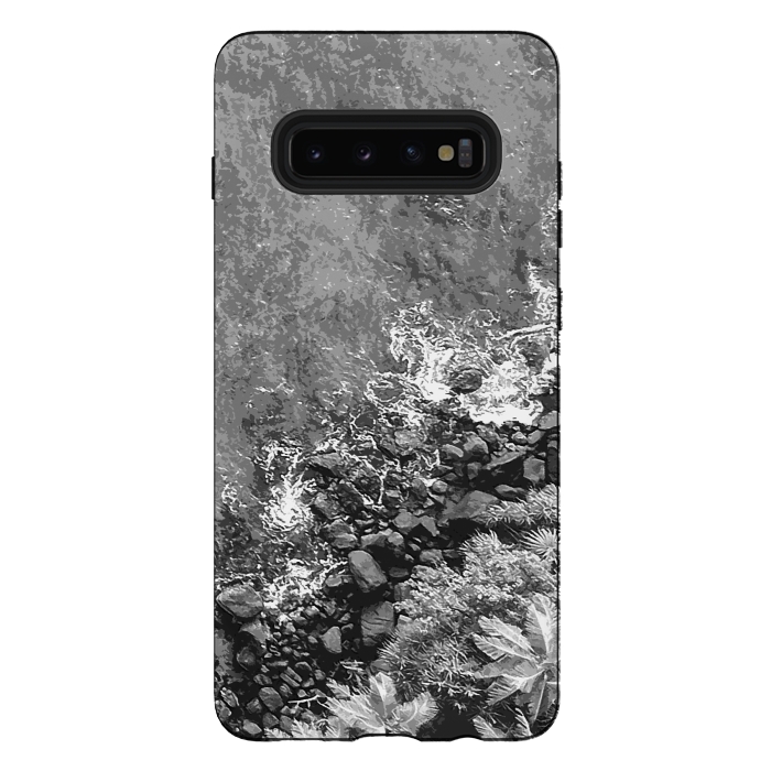 Galaxy S10 plus StrongFit Rocks in the sea, above view 2 by Bledi