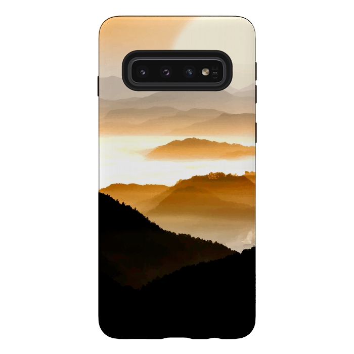 Galaxy S10 StrongFit Sunrise Mountain by Creativeaxle