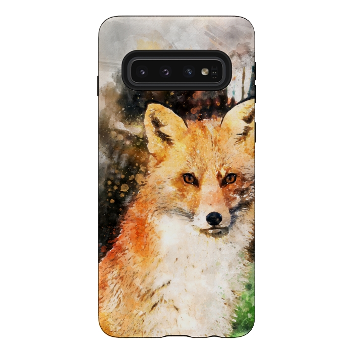 Galaxy S10 StrongFit Clever Fox by Creativeaxle