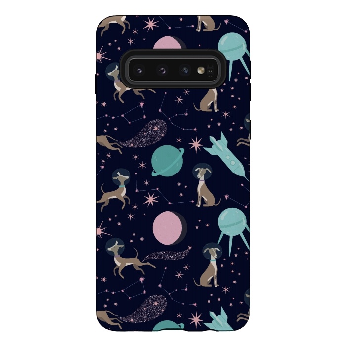 Galaxy S10 StrongFit Dogs in Space  by  Utart