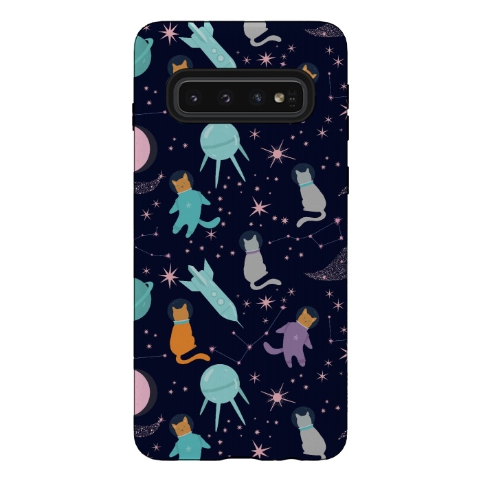 Galaxy S10 StrongFit Cats in space by  Utart