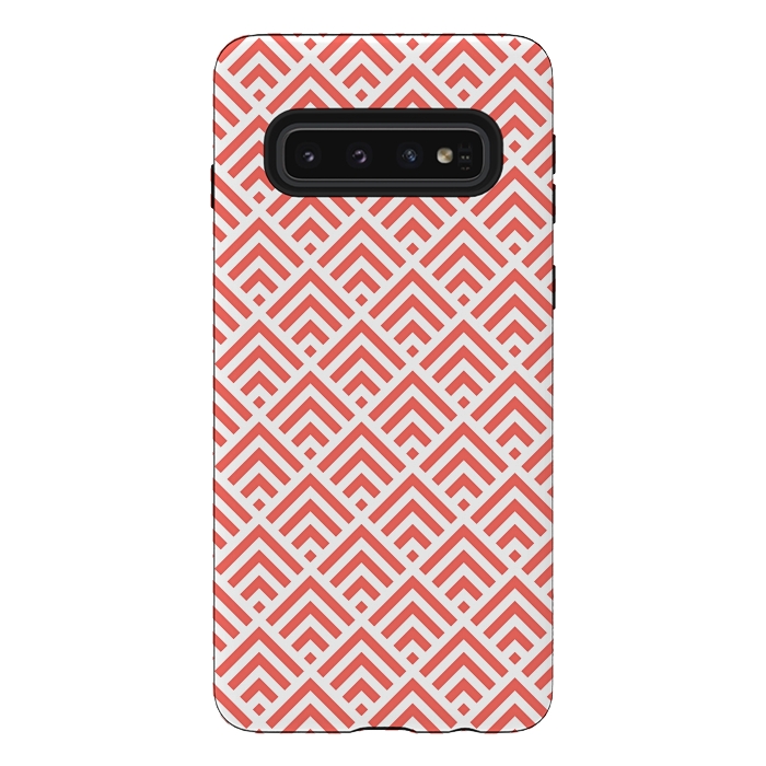Galaxy S10 StrongFit Living Coral Pattern II by Art Design Works