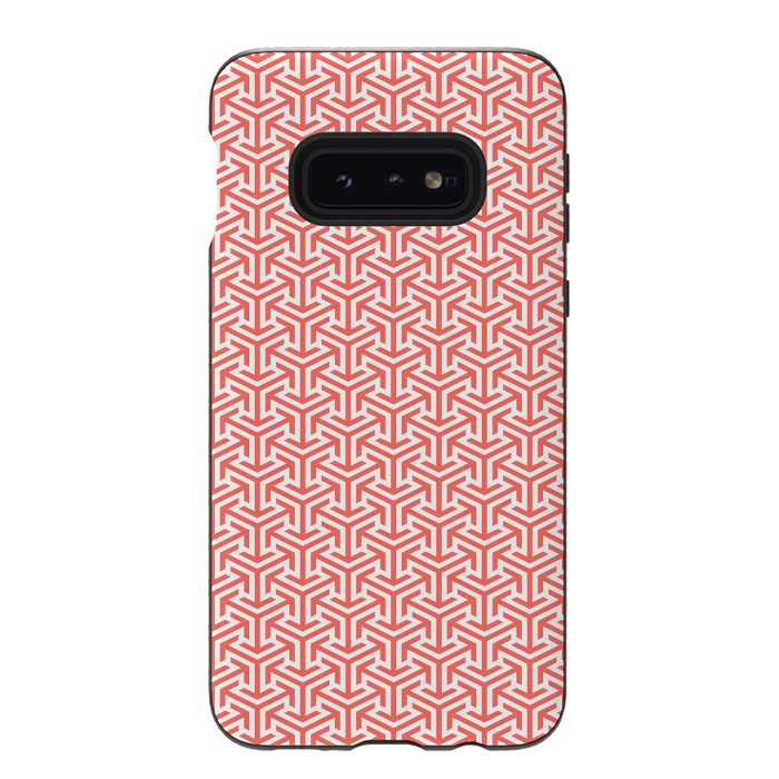 Galaxy S10e StrongFit Living Coral Pattern IV by Art Design Works
