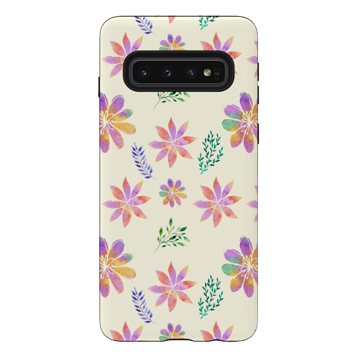 Galaxy S10 StrongFit Happiest Flowers by Creativeaxle