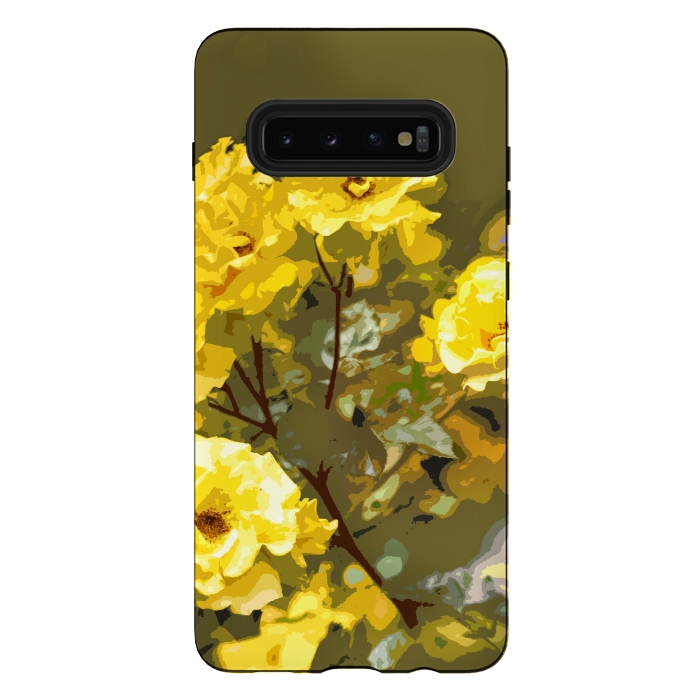 Galaxy S10 plus StrongFit Yellow roses by Bledi