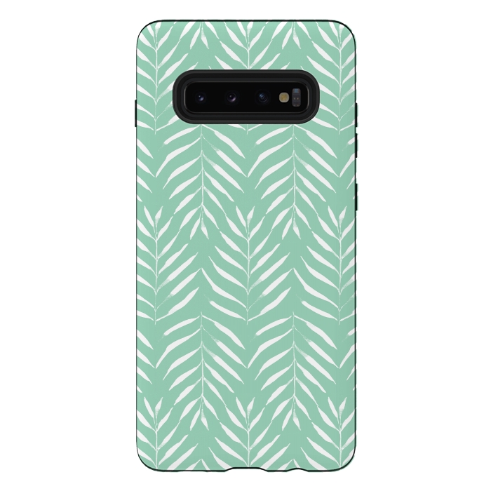 Galaxy S10 plus StrongFit Palms by Anis Illustration