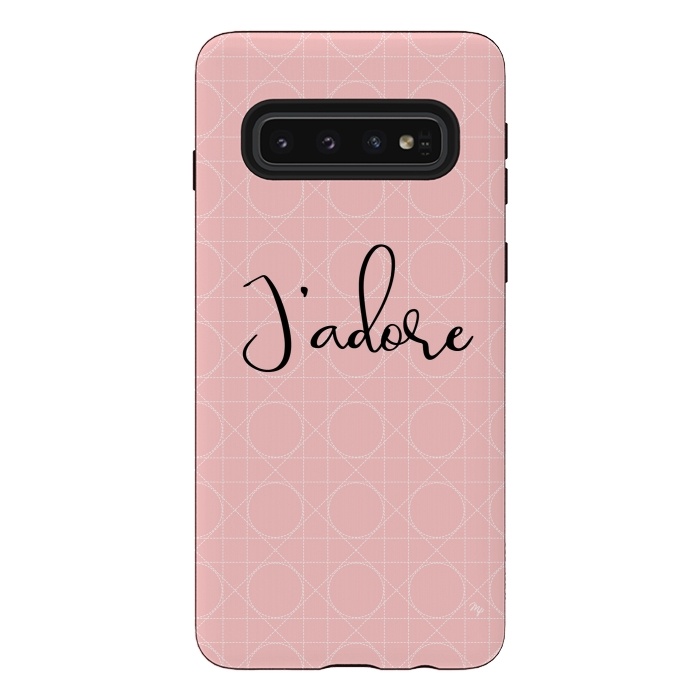 Galaxy S10 StrongFit Pink J'adore by Martina