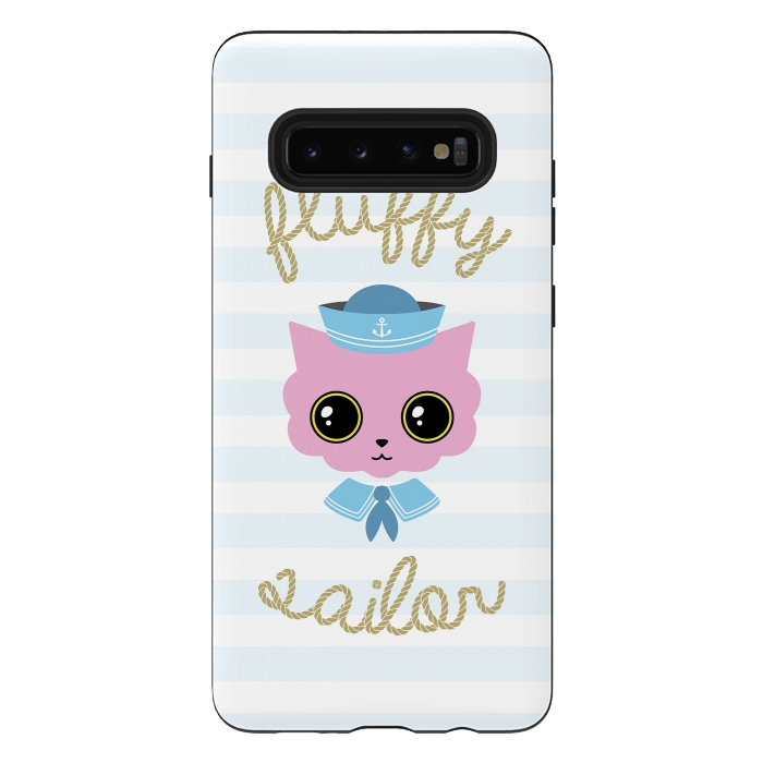 Galaxy S10 plus StrongFit Fluffy sailor by Laura Nagel