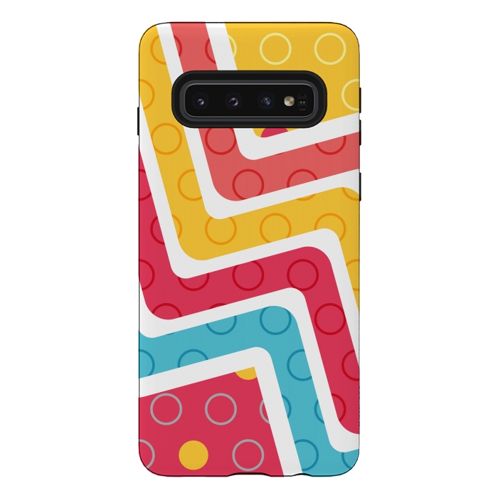 Galaxy S10 StrongFit Geometric Figures by Bledi