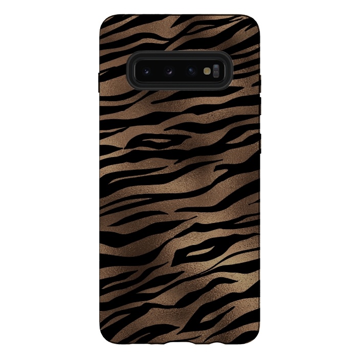 Galaxy S10 plus StrongFit Mocca and Black Tiger Fur by  Utart