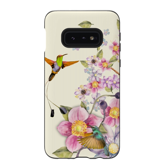 Galaxy S10e StrongFit Tropical Kingfisher by Creativeaxle