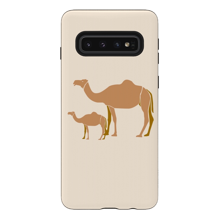 Galaxy S10 StrongFit Camel Mother by Creativeaxle