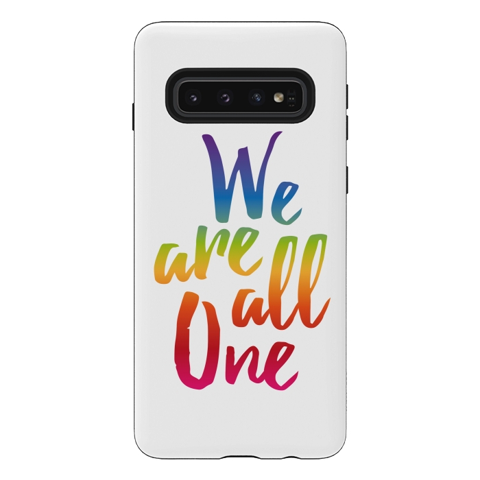 Galaxy S10 StrongFit We Are All One Rainbow by Majoih
