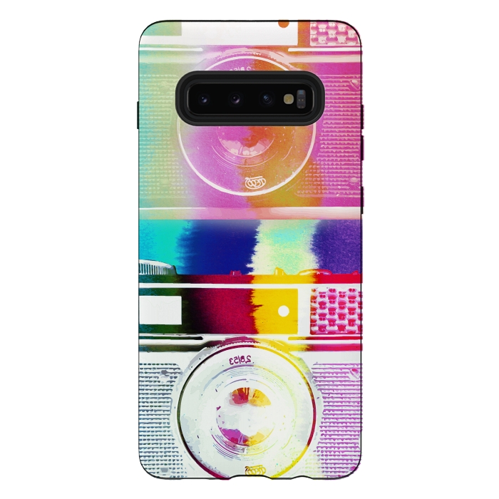 Galaxy S10 plus StrongFit Colorful vintage cameras by Oana 