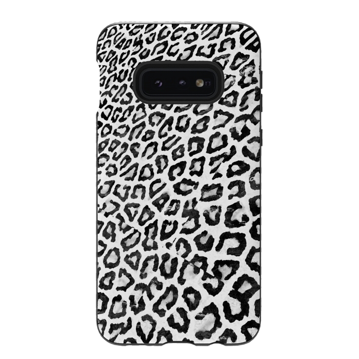 Galaxy S10e StrongFit Leopard print perspective effect by Oana 