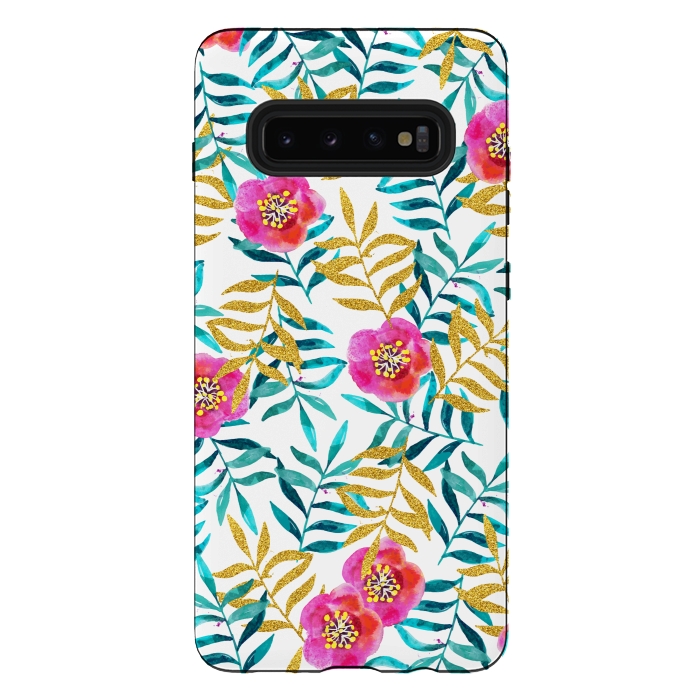 Galaxy S10 plus StrongFit Floral Sweetness by Uma Prabhakar Gokhale