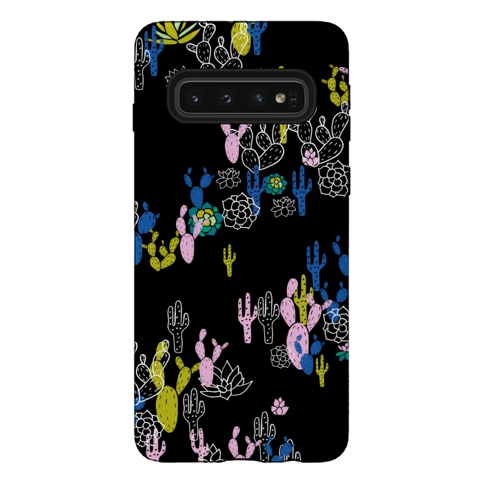 Galaxy S10 StrongFit Cactus and Succulent by Karolina