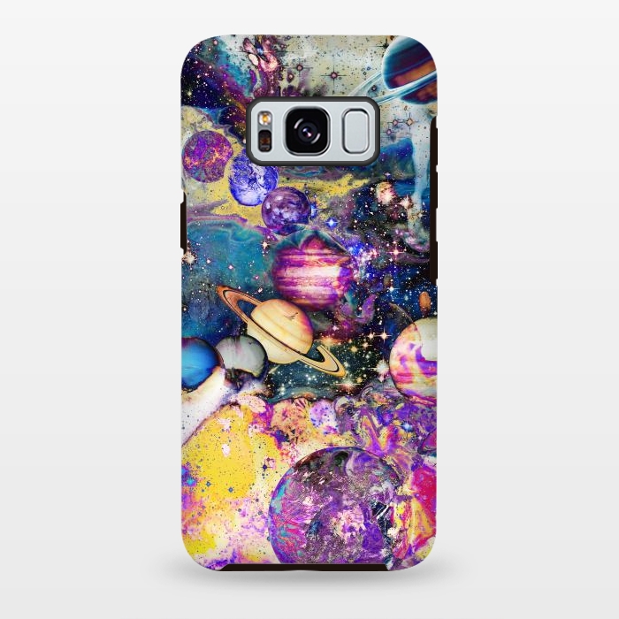 Galaxy S8 plus StrongFit Multicolor psychedelic planets and stars by Oana 