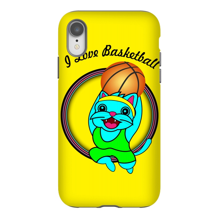 iPhone Xr StrongFit I LOVE BASKETBALL by MALLIKA