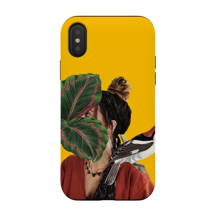 iPhone Xs / X StrongFit Girl with the bird by MARCOS COELHO