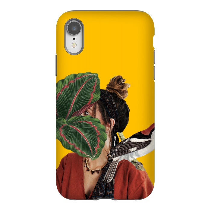 iPhone Xr StrongFit Girl with the bird by MARCOS COELHO