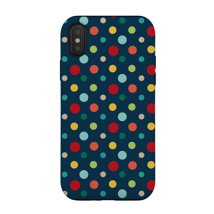 iPhone Xs / X StrongFit Summer Dots by Majoih