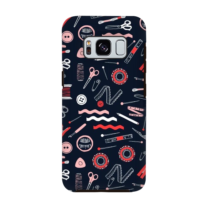 Galaxy S8 StrongFit Cute Sewing Tools by Karolina