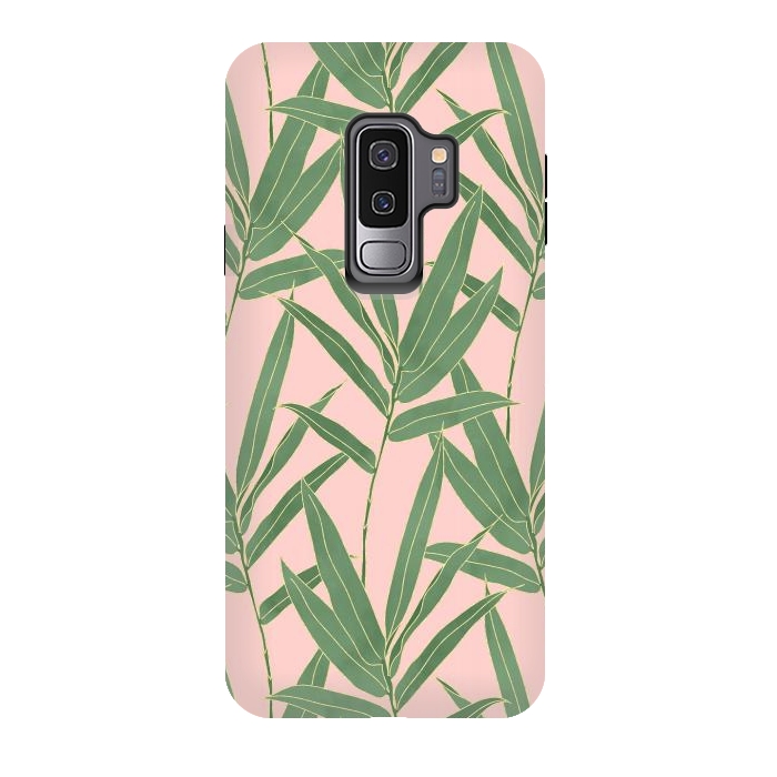 Galaxy S9 plus StrongFit Elegant bamboo foliage design  by InovArts