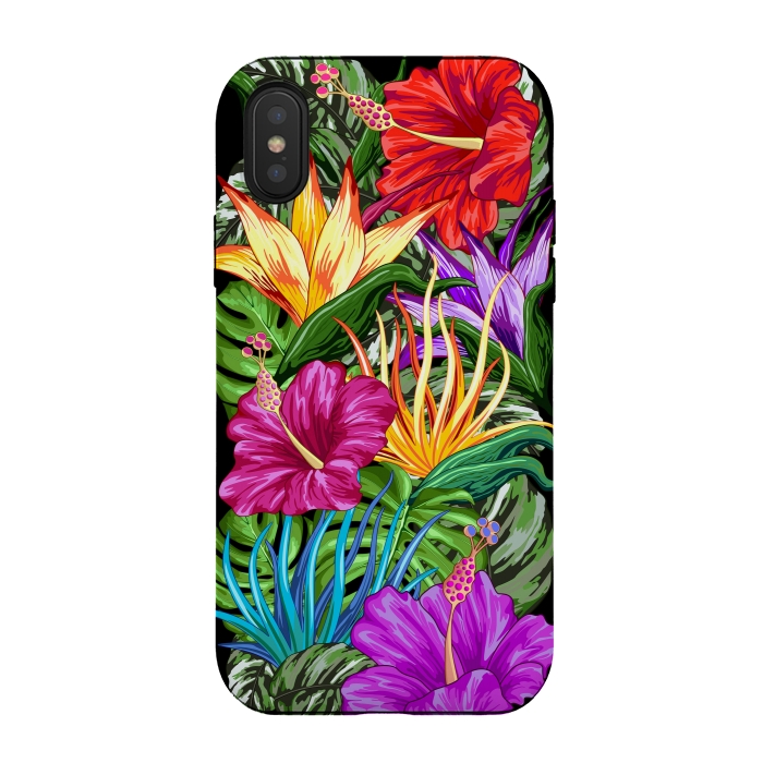 iPhone Xs / X StrongFit Tropical Flora Summer Mood by BluedarkArt
