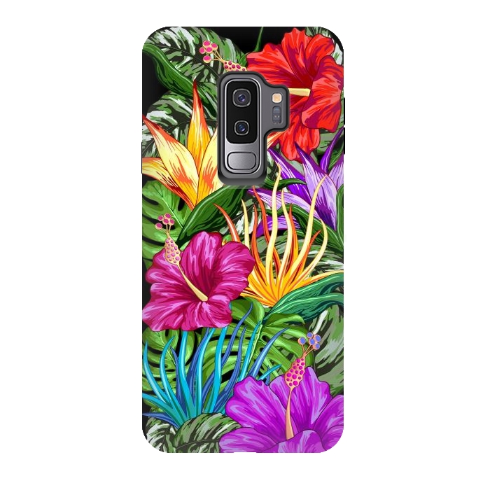 Galaxy S9 plus StrongFit Tropical Flora Summer Mood by BluedarkArt