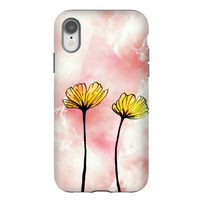 iPhone Xr StrongFit Yellow flowers by CAS
