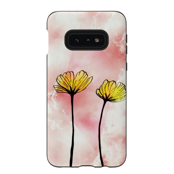 Galaxy S10e StrongFit Yellow flowers by CAS