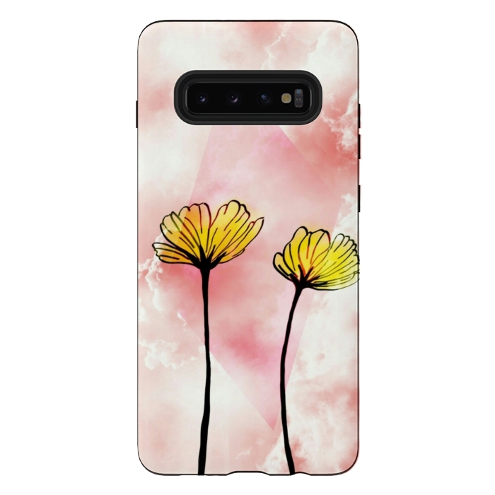 Galaxy S10 plus StrongFit Yellow flowers by CAS