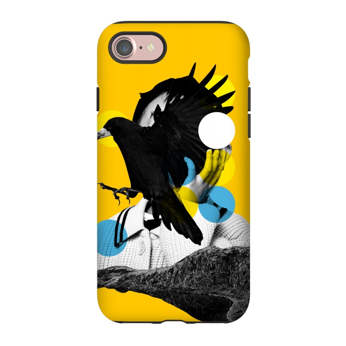iPhone 7 StrongFit Black Bird Fly by MARCOS COELHO