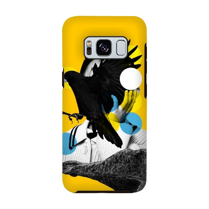Galaxy S8 StrongFit Black Bird Fly by MARCOS COELHO