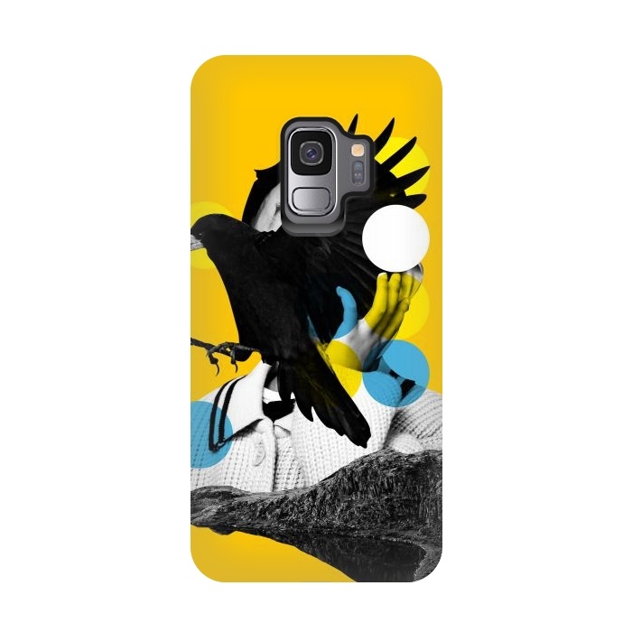 Galaxy S9 StrongFit Black Bird Fly by MARCOS COELHO