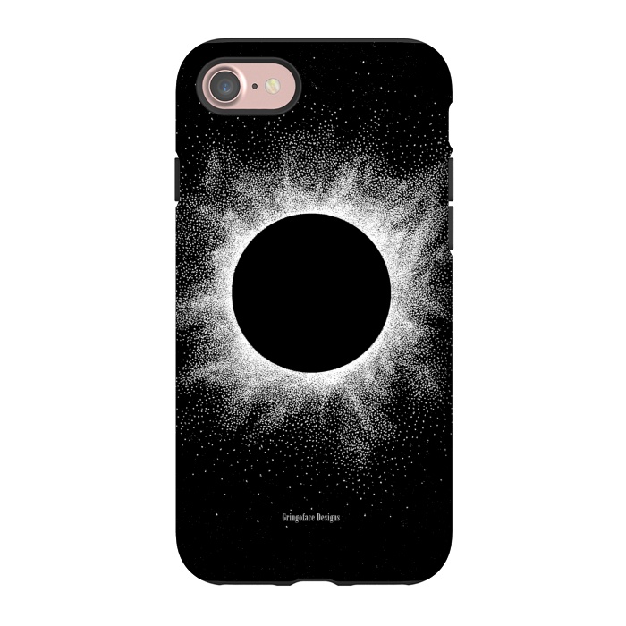 iPhone 7 StrongFit Eclipse - Dotwork by Gringoface Designs