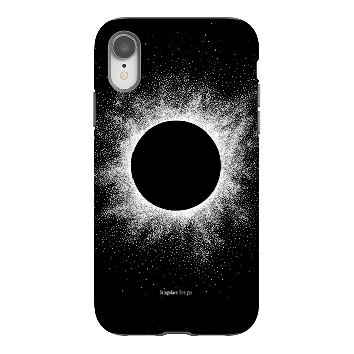 iPhone Xr StrongFit Eclipse - Dotwork by Gringoface Designs