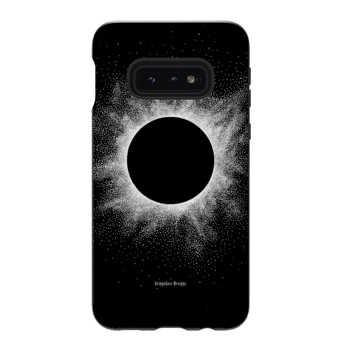 Galaxy S10e StrongFit Eclipse - Dotwork by Gringoface Designs