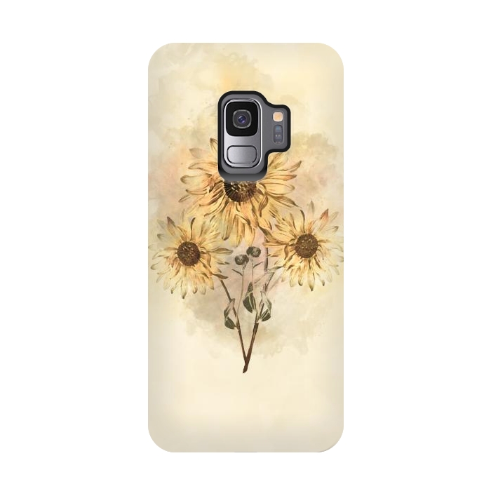 Galaxy S9 StrongFit Sunflower Bouquet by Creativeaxle