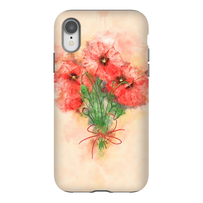 iPhone Xr StrongFit Red Poppies by Creativeaxle