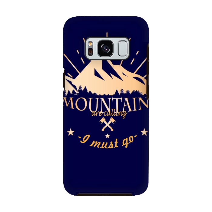 Galaxy S8 StrongFit MOUNTAINS ARE CALLING by MALLIKA