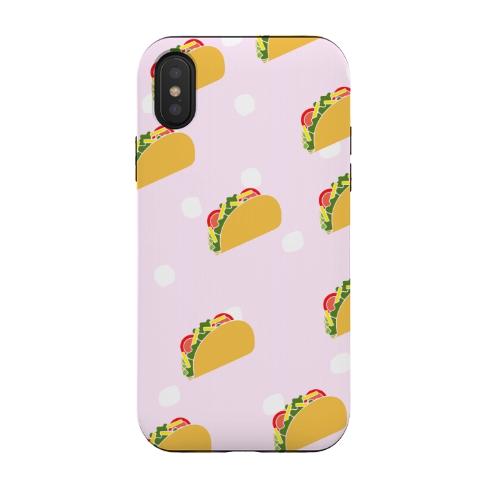 iPhone Xs / X StrongFit Cute Tacos by Karolina